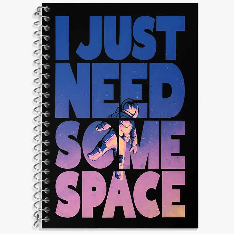 دفتر نت موسیقی 50 برگ خندالو طرح I Just Need Some Space کد F10099