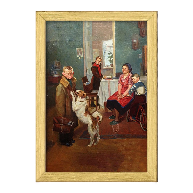 تابلو خندالو طرح نقاشی دوباره مساوی اثر فدور رشتنیکوف کد F12293