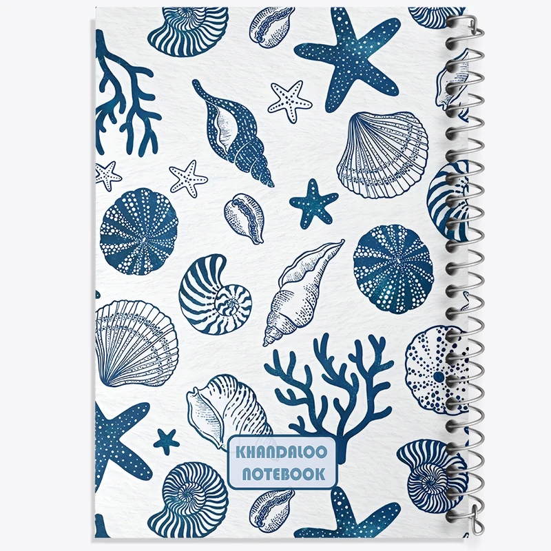 دفتر مشق 50 برگ خندالو طرح پترن دریایی کد N7329