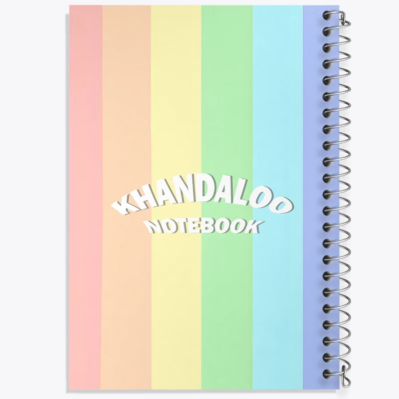 دفتر شطرنجی 50 برگ خندالو طرح رنگی رنگی کد N8038