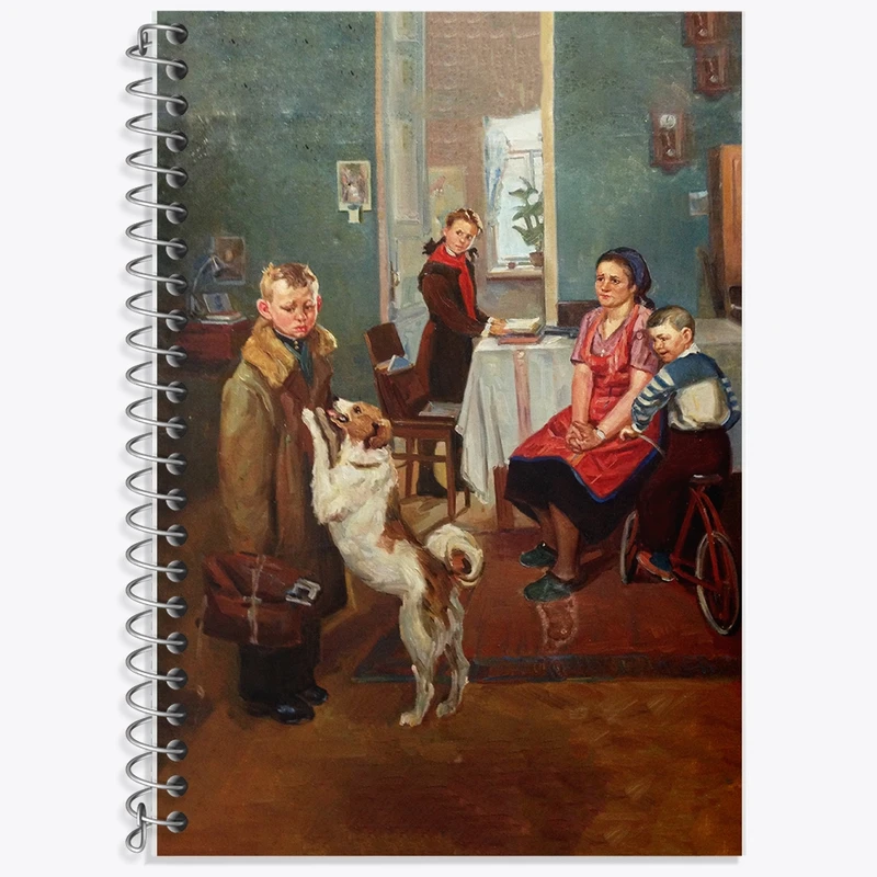 دفتر لغت 50 برگ خندالو طرح نقاشی دوباره مساوی اثر فدور رشتنیکوف کد F12293