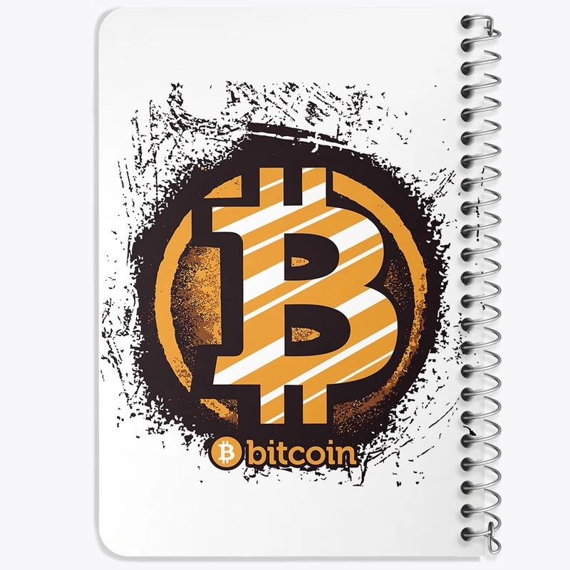 دفتر یادداشت 50 برگ خندالو طرح بیت کوین (Bitcoin) کد F1639