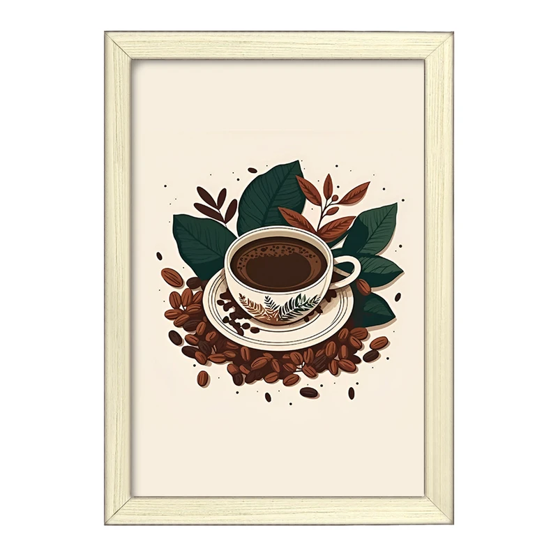 تابلو خندالو طرح فنجان قهوه کد F4256