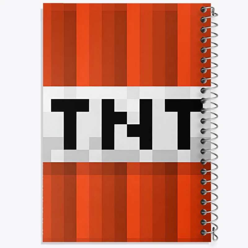 دفتر لیست خرید 50 برگ خندالو طرح بازی ماینکرافت (Minecraft) کد N8689