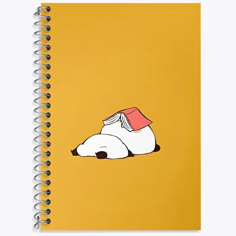 دفتر زبان 50 برگ خندالو طرح پاندای کتاب خوان کد F3693