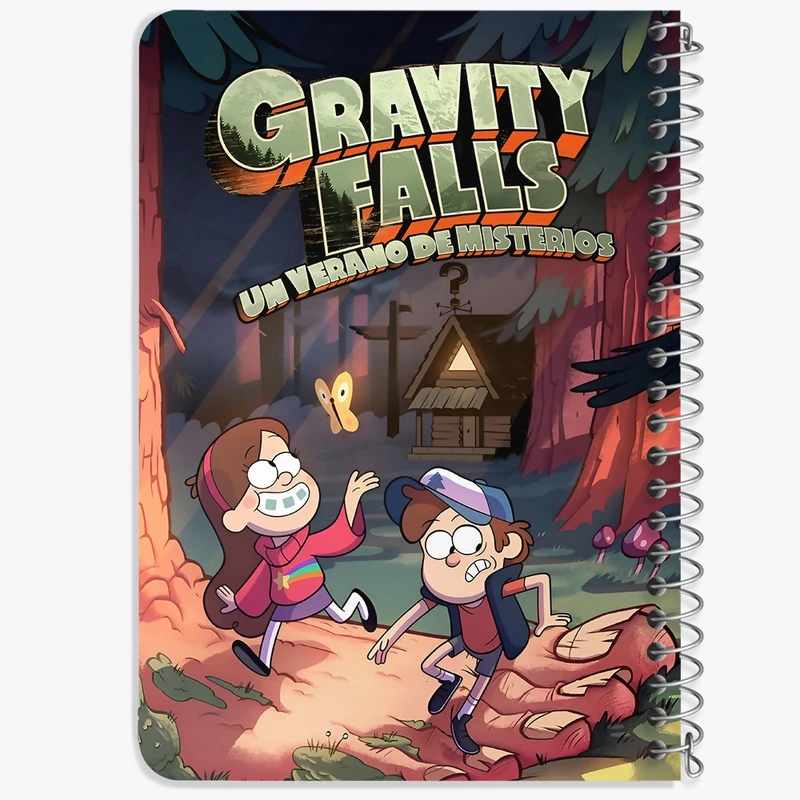 دفتر یادداشت 50 برگ خندالو طرح آبشار جاذبه (Gravity Falls) کد N9220