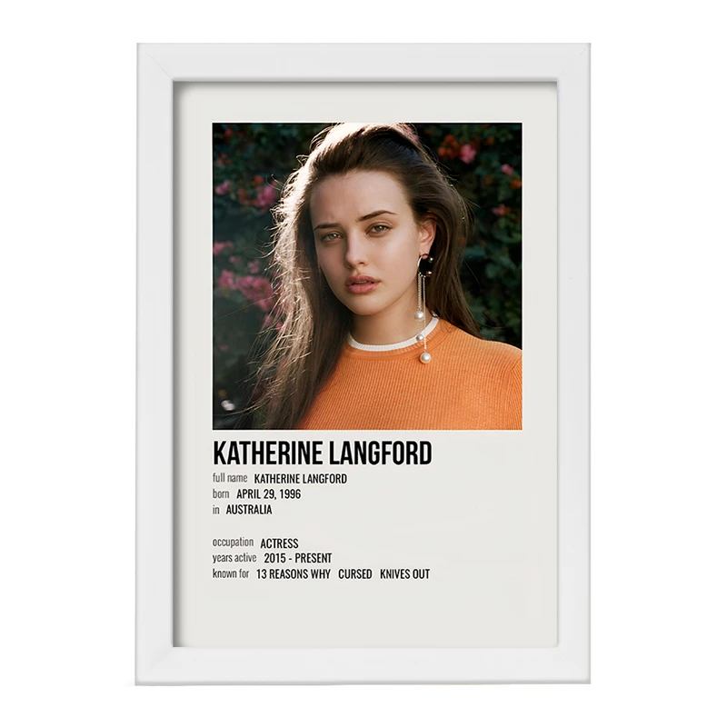 تابلو خندالو طرح کاترین لانگفورد (Katherine Langford) کد F13152