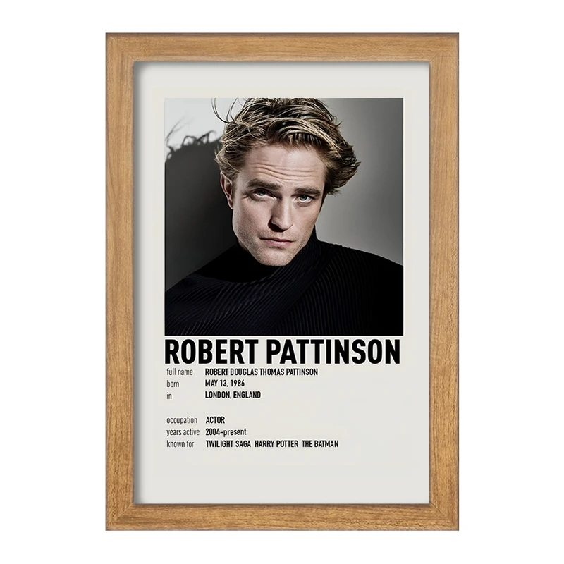 تابلو خندالو طرح رابرت پتینسون (Robert Pattinson) کد F13145
