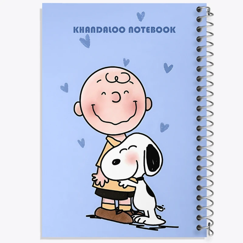 دفتر مشق 100 برگ خندالو طرح اسنوپی (snoopy) کد N6361