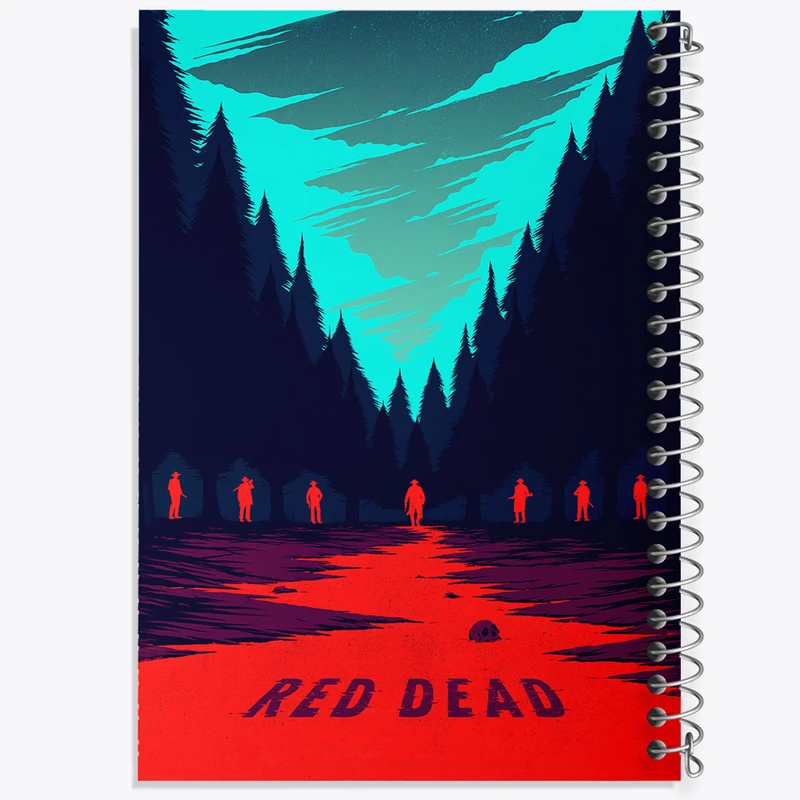 دفتر مشق 100 برگ خندالو طرح رد دد (Red Dead) کد N9350