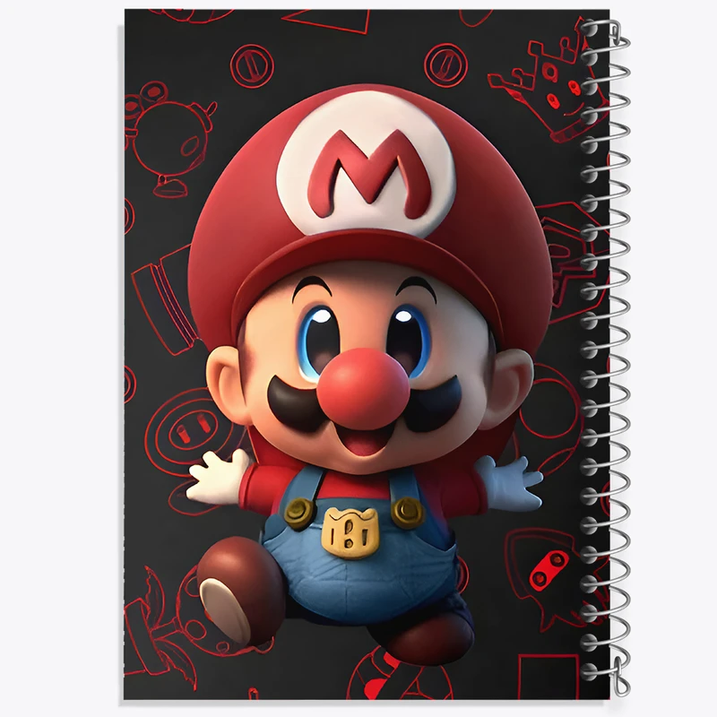 دفتر نقاشی 50 برگ خندالو طرح سوپر ماریو (Super Mario) کد F9580