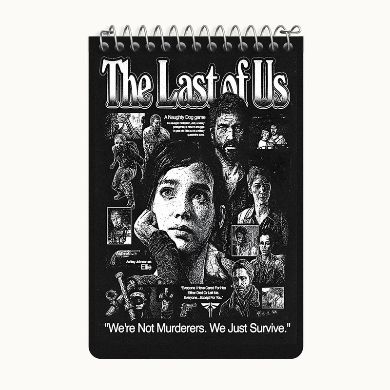 دفتر یادداشت 50 برگ خندالو طرح لست آف آس (The Last Of Us) کد F13502