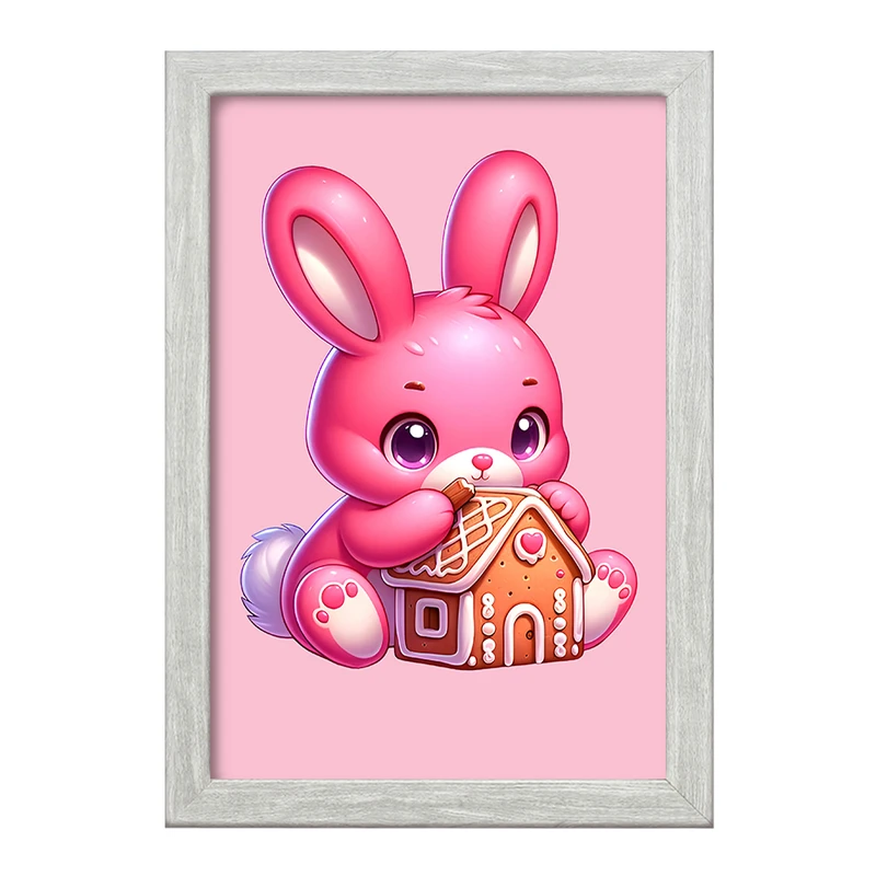 تابلو خندالو طرح خرگوش بامزه کد F7727