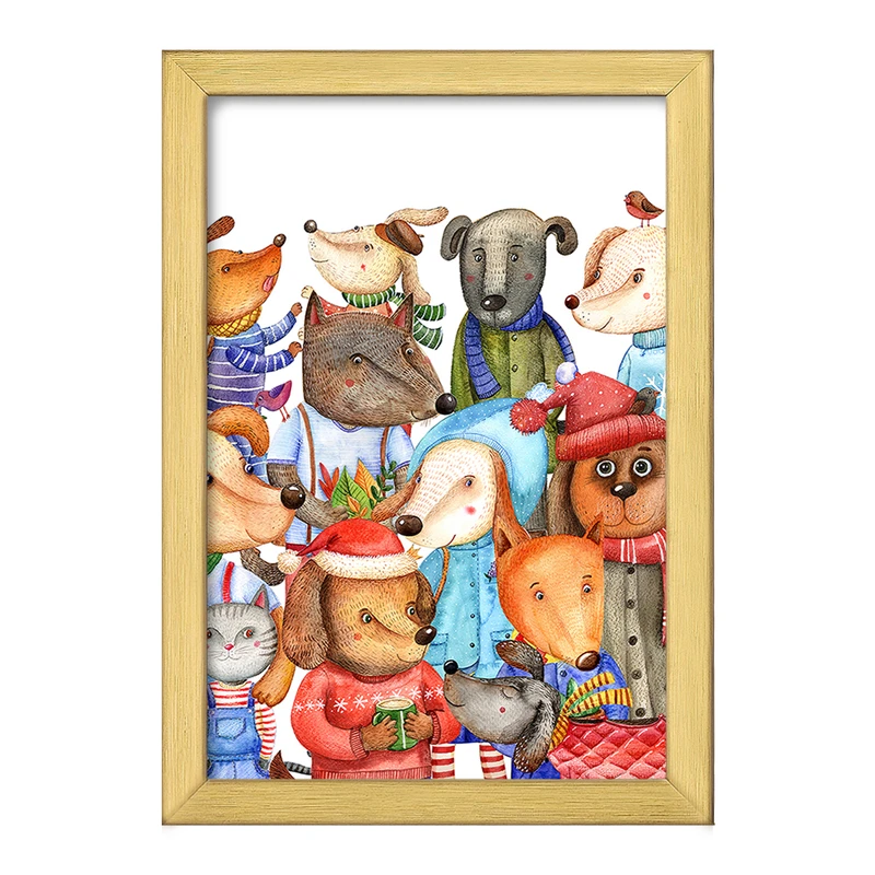 تابلو خندالو طرح حیوانات  کد 5027