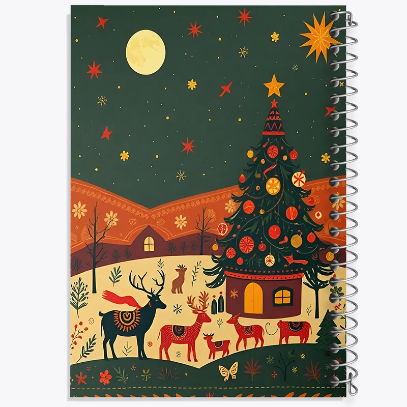 دفتر مشق 50 برگ خندالو طرح کریسمس کد F8670