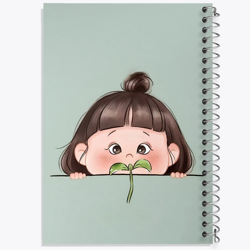 دفتر طراحی 50 برگ خندالو طرح دخترانه کد F9737