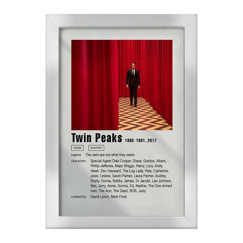 تابلو خندالو طرح توئین پیکس (Twin Peaks) کد F11288