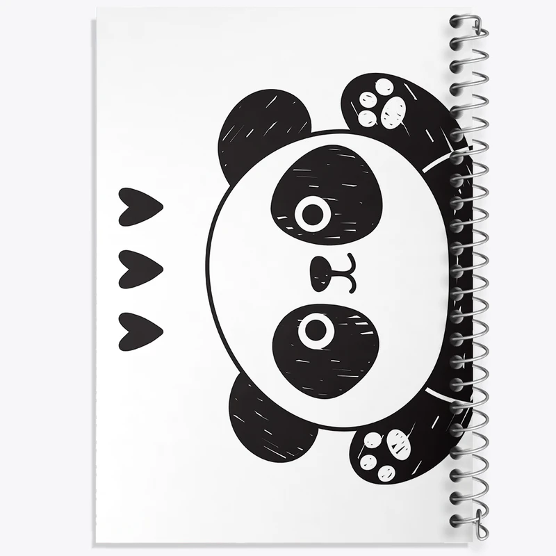 دفتر طراحی 50 برگ خندالو طرح پاندا کد N95