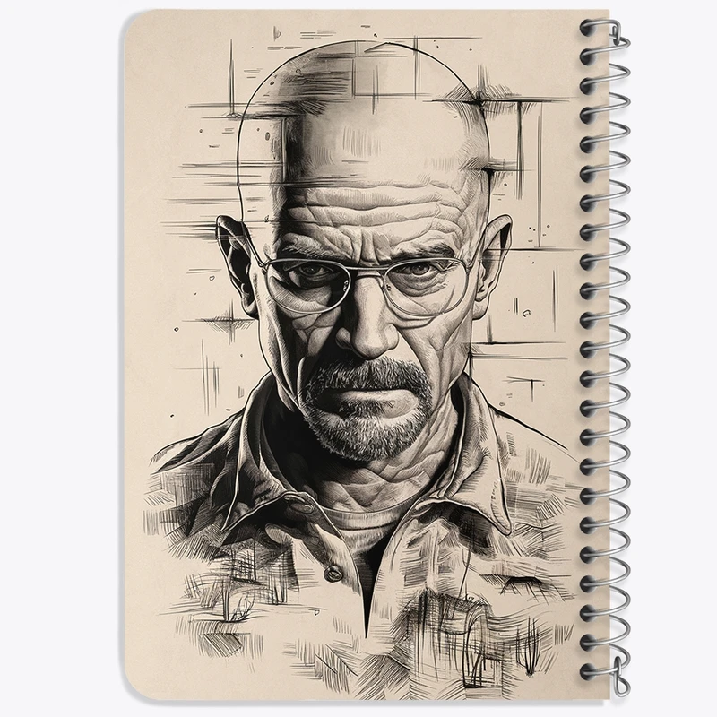 دفتر یادداشت 50 برگ خندالو طرح بریکینگ بد (Breaking Bad) کد F1743