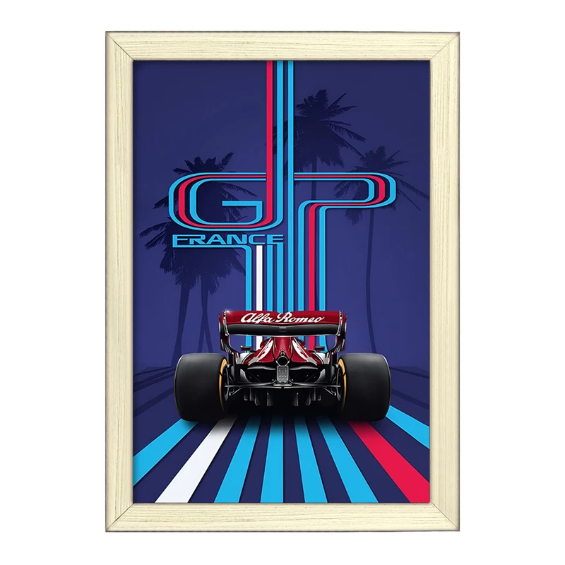 تابلو خندالو طرح ماشین مسابقه ای کد F4957