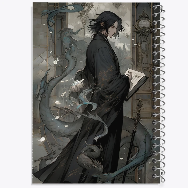 دفتر طراحی 50 برگ خندالو طرح اسنیپ هری پاتر (Harry Potter) کد N2450