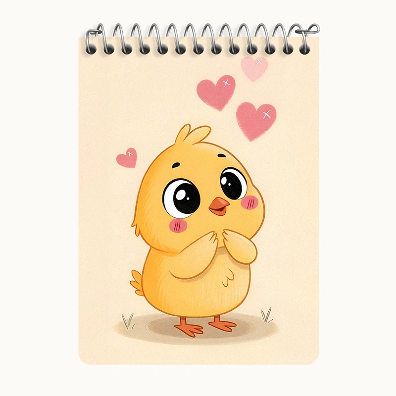 دفتر یادداشت 50 برگ خندالو طرح جوجه بامزه کد N7091