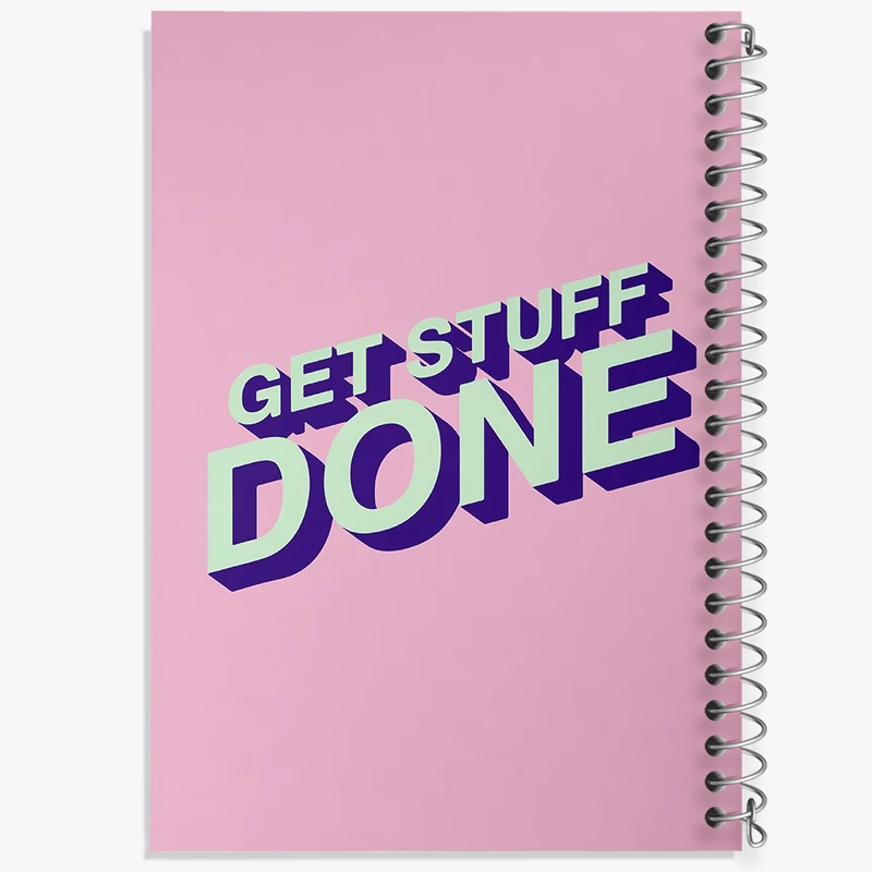 دفتر مشق 50 برگ خندالو طرح Get Stuff Done کد F11897