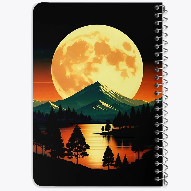 دفتر یادداشت 50 برگ خندالو طرح ماه (Moon) کد N3558