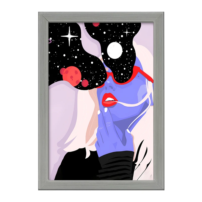 تابلو خندالو طرح دخترانه ی کهکشانی کد F4269