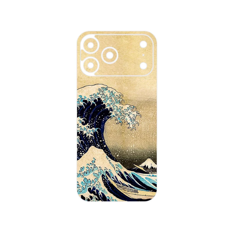 برچسب پوششی ماهوت مدل The Great Wave off Kanagawa of Hokusai مناسب برای گوشی موبایل اپل iPhone 17 Pro Max