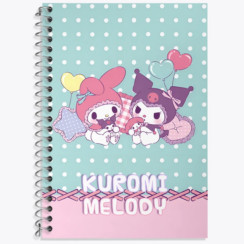 دفتر زبان 50 برگ خندالو مدل سه خط طرح کرومی و مای ملودی کد N9026