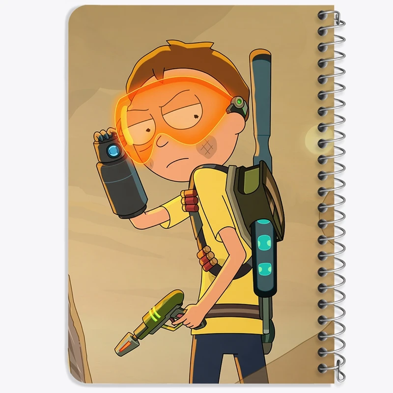 دفتر یادداشت 50 برگ خندالو طرح انیمیشن ریک و مورتی Rick and Mort کد 26398