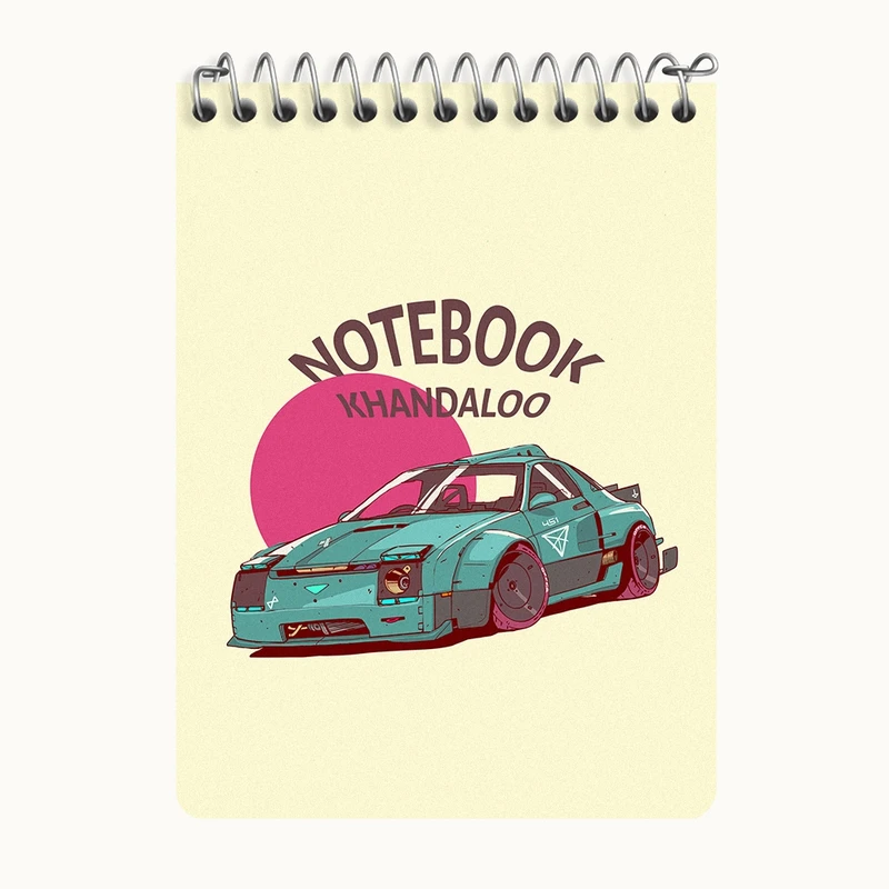 دفتر یادداشت 50 برگ خندالو طرح مزدا (Mazda) کد N7884