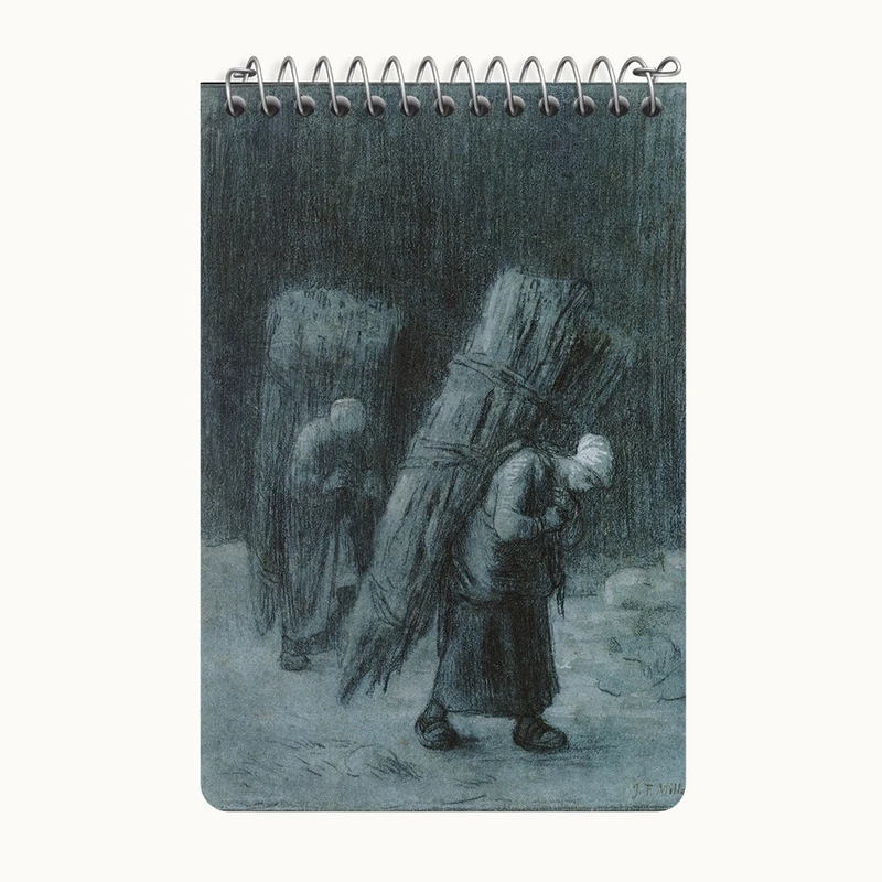 دفتر یادداشت 50 برگ خندالو طرح نقاشی توده هیزم اثر ژان فرانسوا میله کد F12330