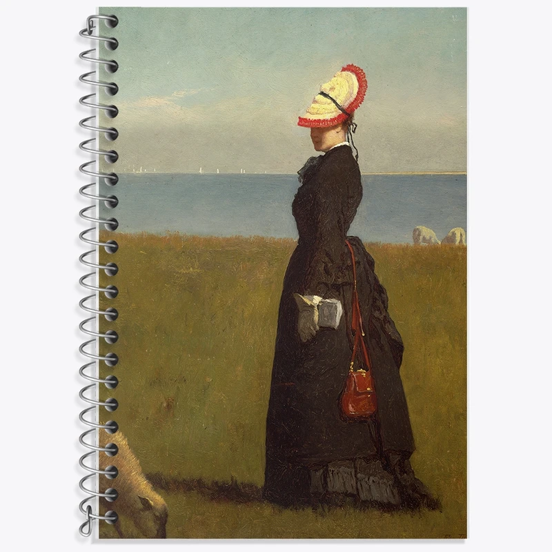 دفتر زبان 50 برگ خندالو مدل سه خط طرح نقاشی بره ها اثر ایستمن جانسون کد F12267