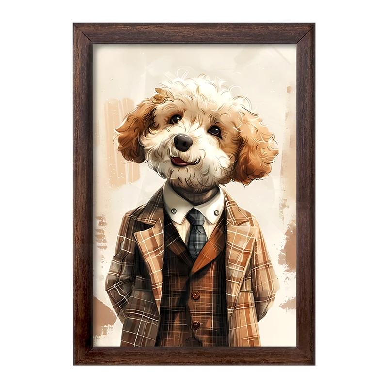 تابلو خندالو طرح سگ بامزه کد F12628