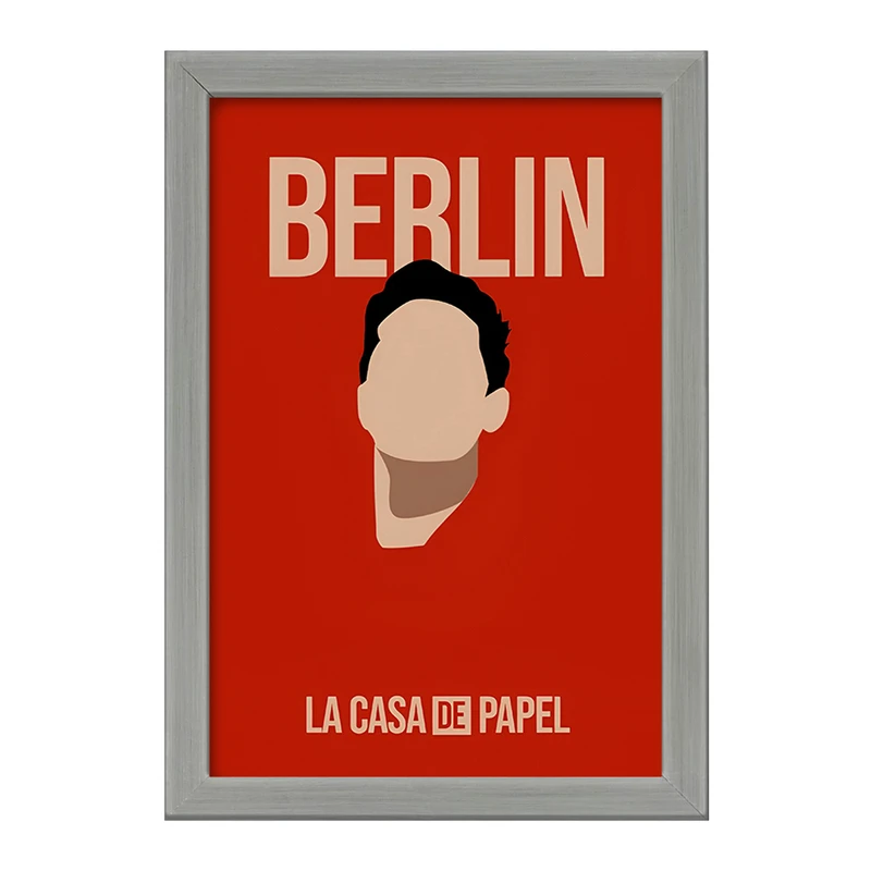 تابلو خندالو طرح برلین خانه کاغذی کد F10128