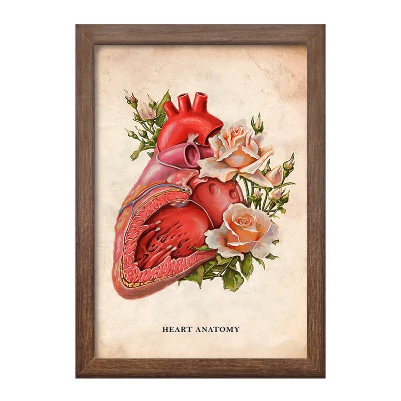 تابلو خندالو طرح آناتومی قلب (Heart Anatomy) کد F13973