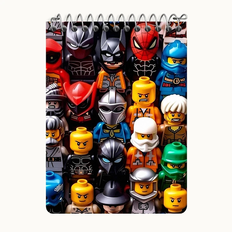 دفتر یادداشت 50 برگ خندالو طرح لگو (Lego) کد N8356
