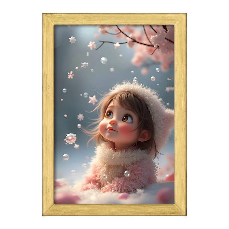 تابلو خندالو طرح دخترانه کودکانه کد F9491