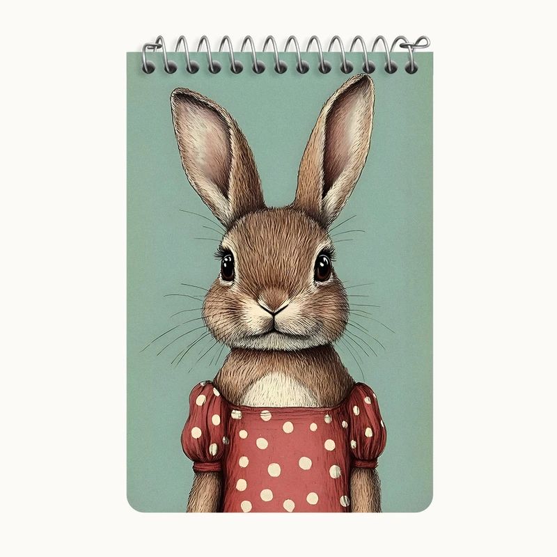 دفتر یادداشت 50 برگ خندالو طرح خرگوش کد F9834