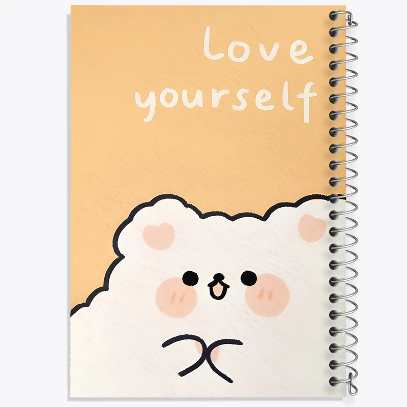 دفتر طراحی 50 برگ خندالو طرح Love YourSelf کد N7112