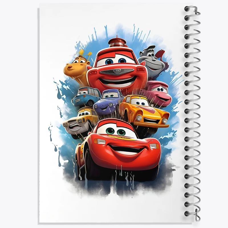 دفتر شطرنجی 50 برگ خندالو طرح ماشین ها کد F4314