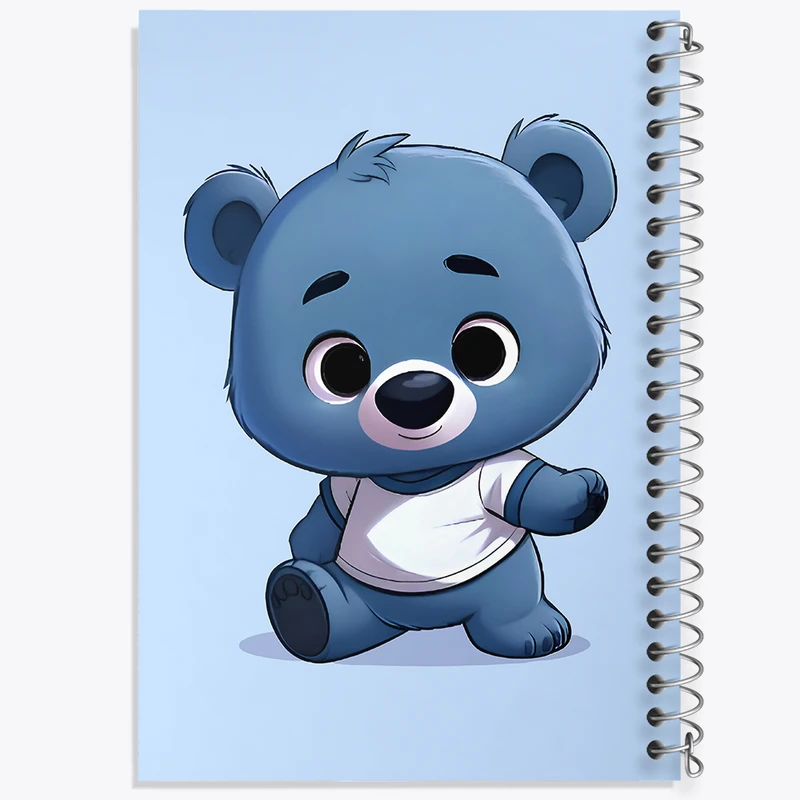 دفتر مشق 100 برگ خندالو طرح خرس بامزه کد N6458