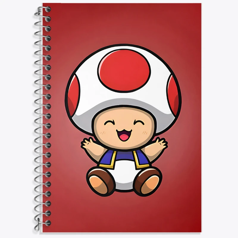 دفتر نت موسیقی 50 برگ خندالو طرح سوپر ماریو (Super Mario) کد F9429