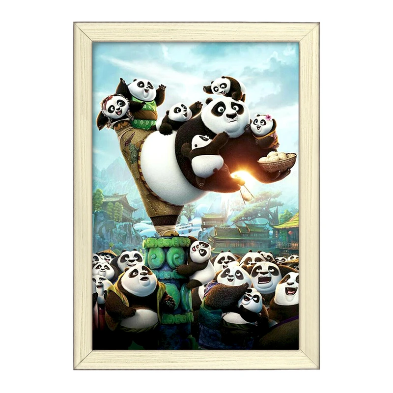 تابلو خندالو طرح پاندا کونگ فو کار  کد 1374