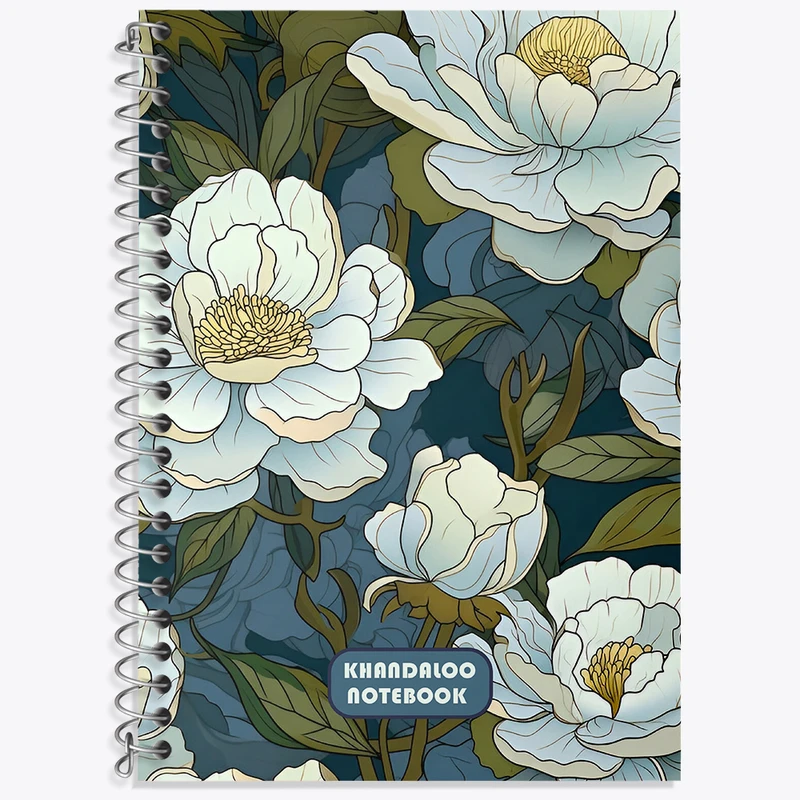 دفتر نت موسیقی 50 برگ خندالو طرح پترن گل گلی کد N6082