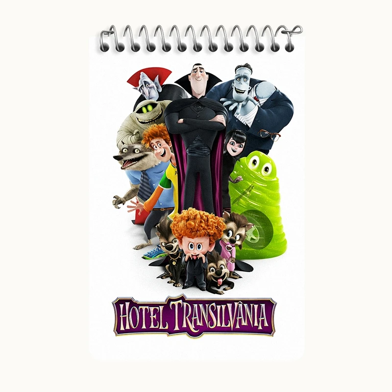 دفتر یادداشت 50 برگ خندالو طرح هتل ترانسیلوانیا کد F4863