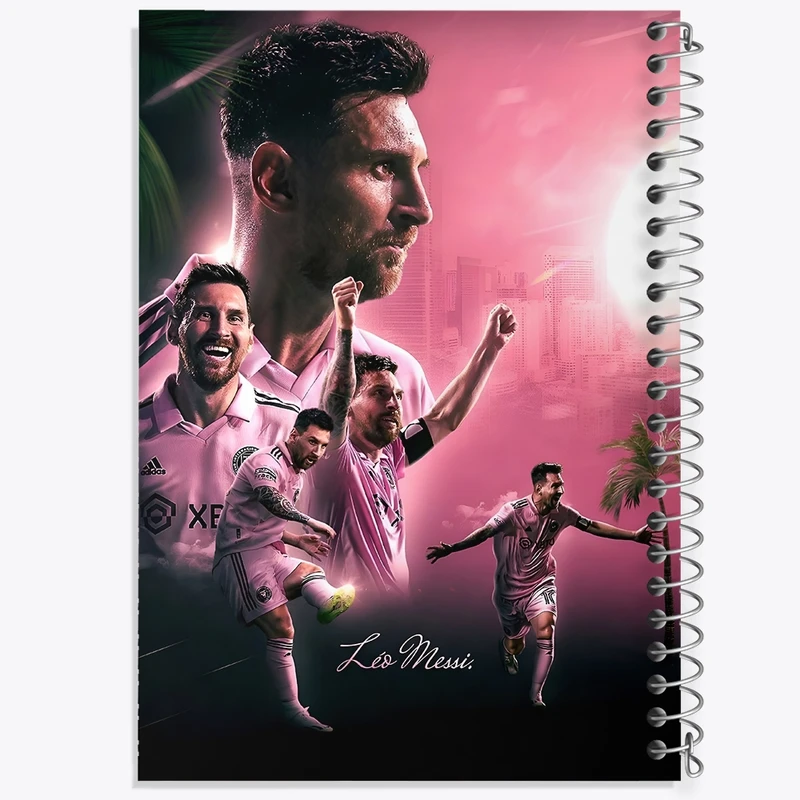 دفتر شطرنجی 50 برگ خندالو طرح لیونل مسی کد F10640