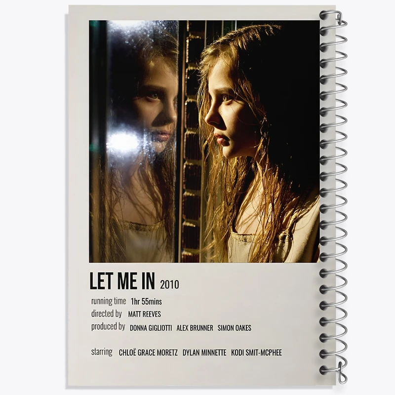 دفتر شطرنجی 50 برگ خندالو طرح بگذار وارد شوم (Let Me In) کد F12954